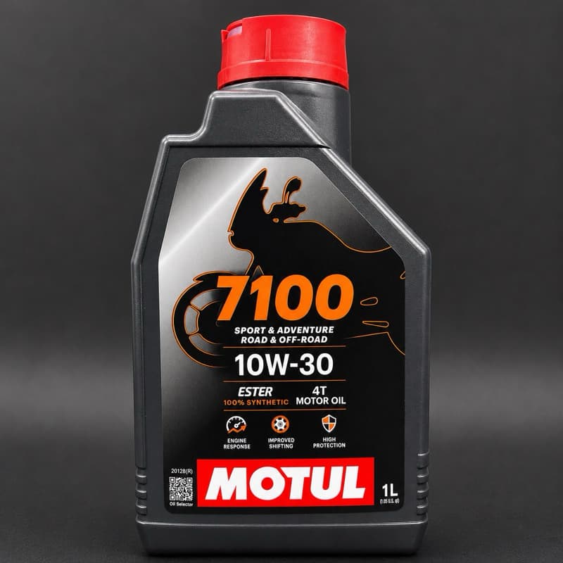 Óleo Motor Motul 7100 10W30 1L 100% Sintético Ester API SP JASO MA2 Para Moto 4T Original