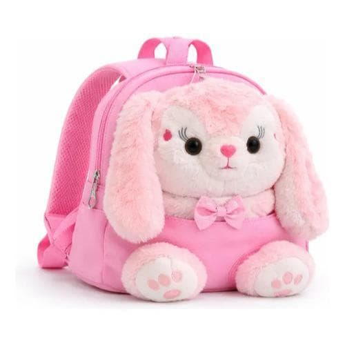 Mochila Infantil Fofa Com Pelúcia Escolar passeio menina