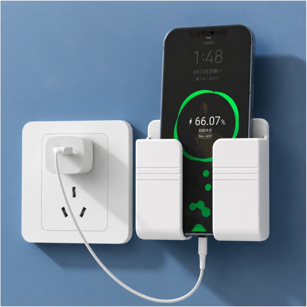 Suporte Parede Multifuncional Celular Controle Remoto Adesivo Dupla Face