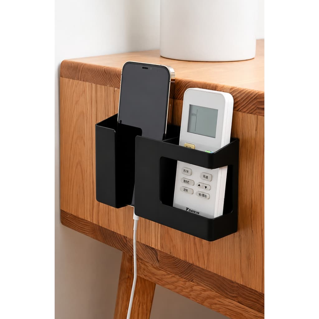 Suporte para Celular e Controle Organizador Multifuncional de parede