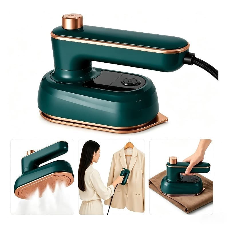 Mini Ferro Passar Roupa Portátil 38W Bivolt 110V 220V Aquecimento Rápido Compacto Viagem Casa