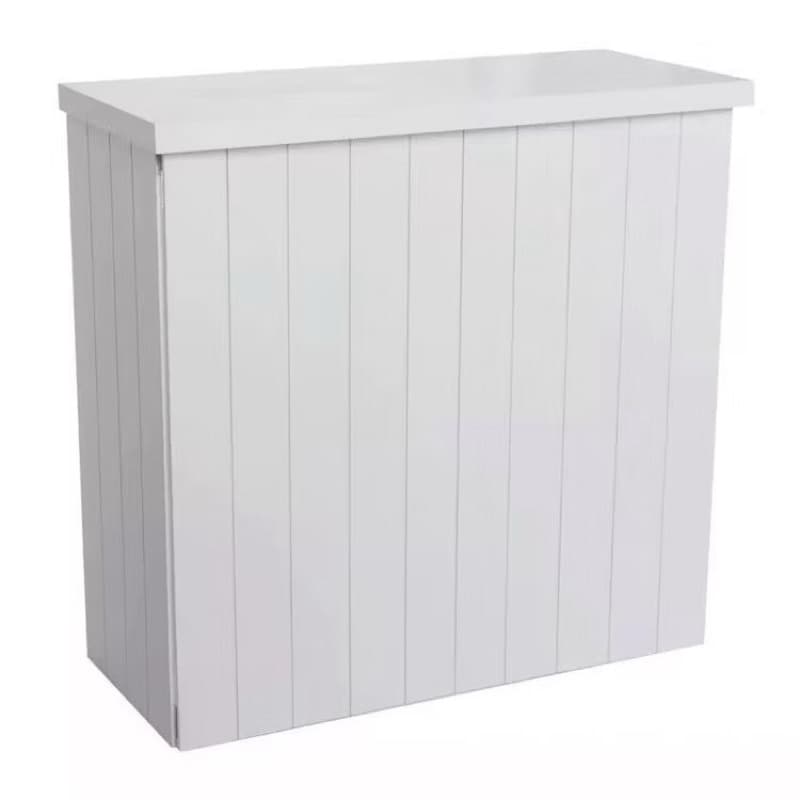 Mesa Fake MDF Desmontável 70cm Tipo Cômoda Ripada Mesa de Festa Decoração Bolo Cenário