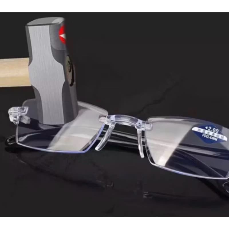 Oculos Diamantes Inteligente 2em1 Sem Aro PertoLonge Corta Raio Luz AzulTR 90 Ultra hastes flexível