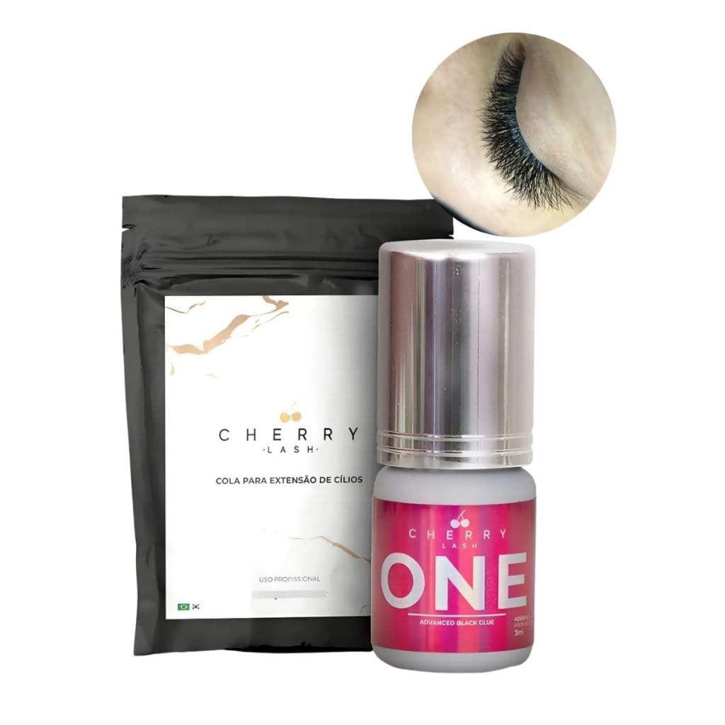 Cola Para Extensão De Cílios One Cherry Lash Adesivo Pro Cor Preto 3ml