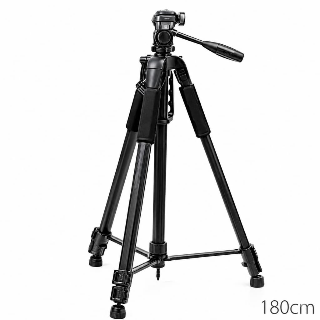 Tripé Profissional 140cm/180cm Universal para Celular e Câmera Rotação 360° com Bolsa