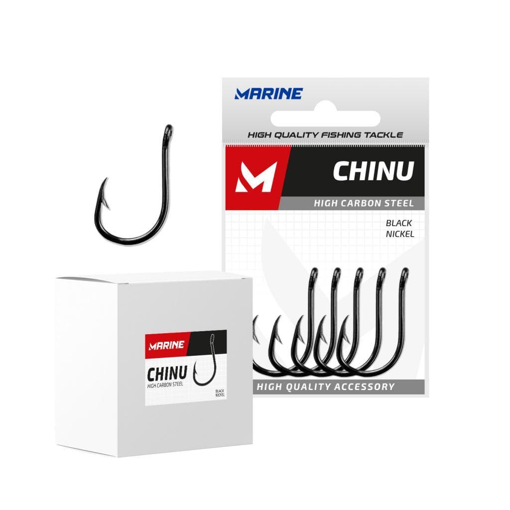 Anzol Marine Chinu Black Cartela e Caixa Tamanhos N° 02 ao 09
