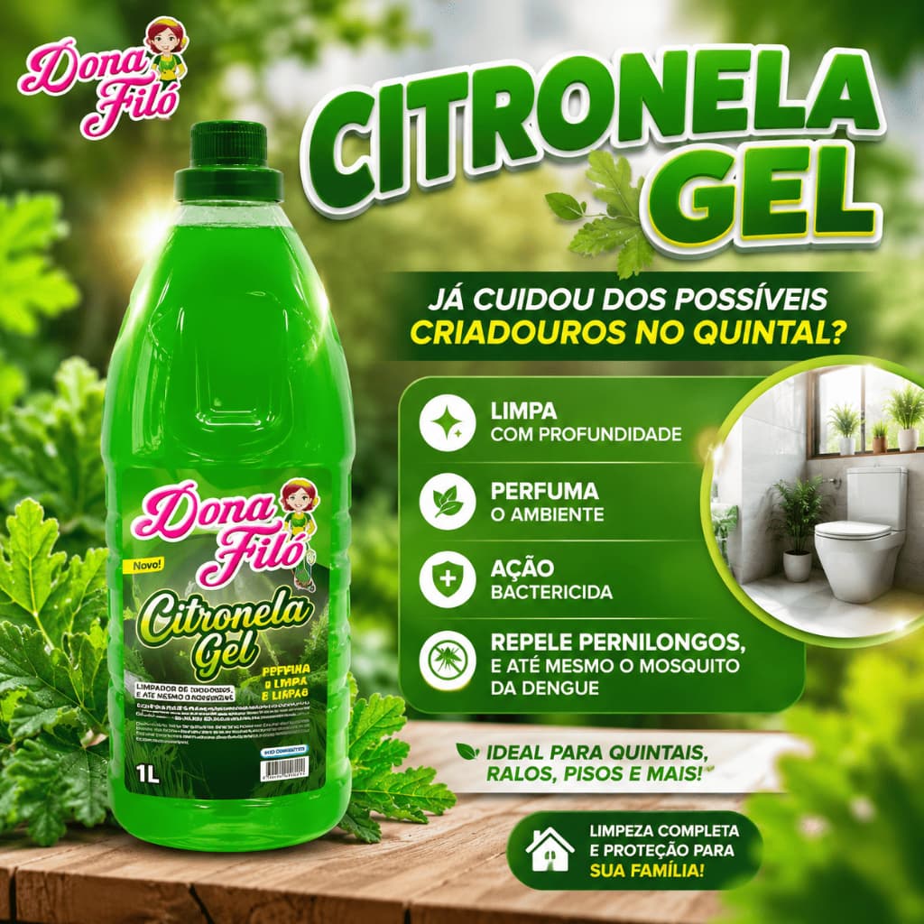 Limpador Citronela Gel 2L