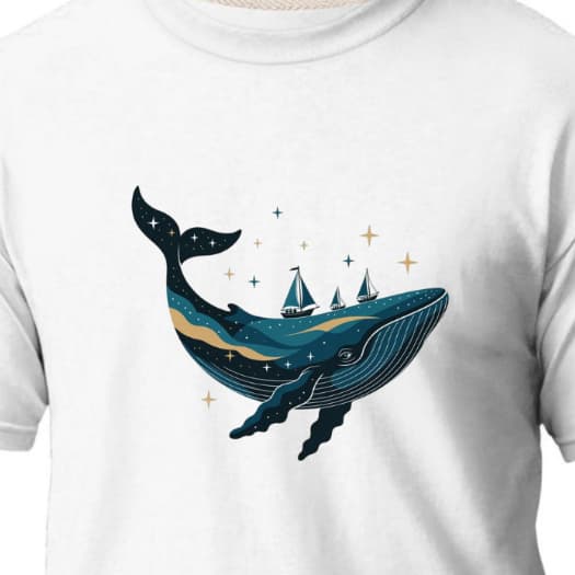 Camiseta Algodão Baleia Barcos Natureza Oceano Mar Preserve