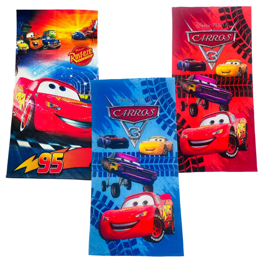 Toalha de Personagem Carros de Banho e Praia Gigante 70x140