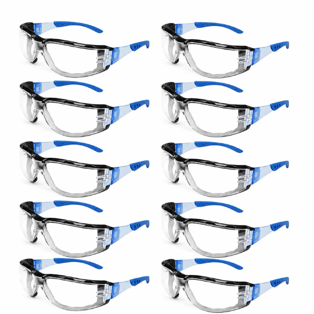 Kit 10 Oculos Protecao Segurança Epi Uv Anti Embacante Ca Esportivo