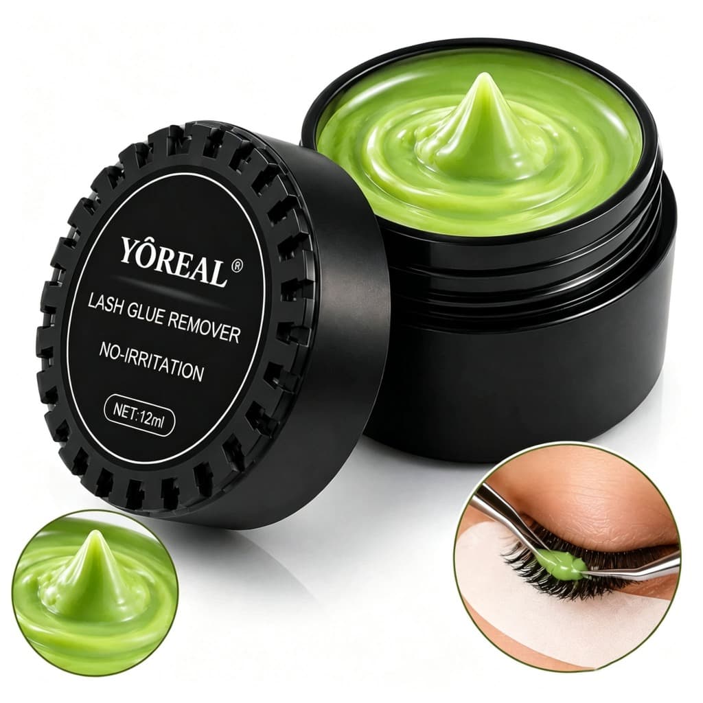 Removedor Yoreal Creme Para Alongamento Extensão De Cílios 12g Não Irrita A Pele Pasta Jelly Gel