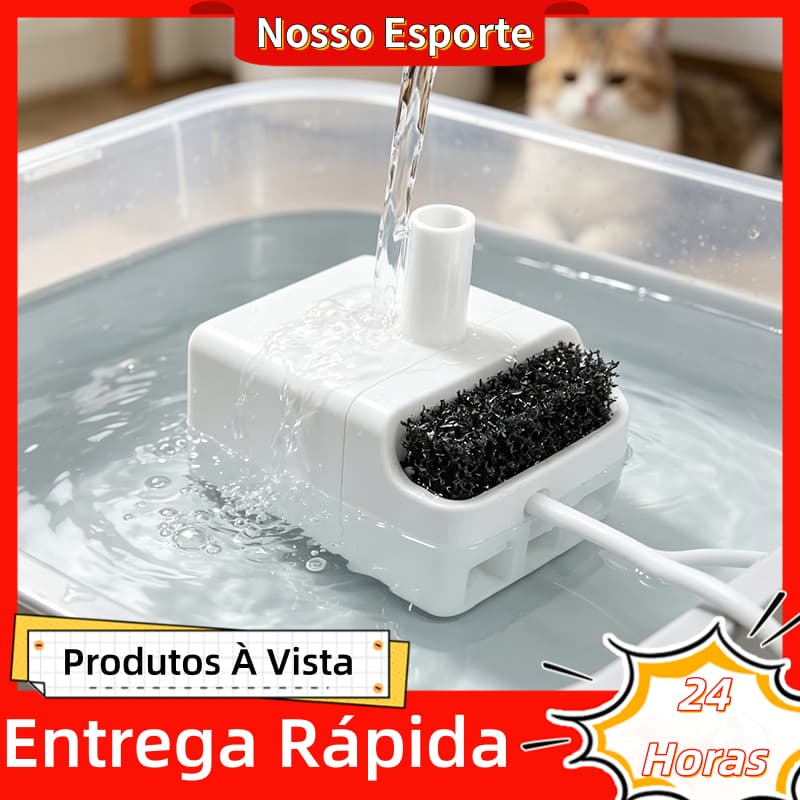 Bomba para bebedouro de animais de estimação USB Substituição do motor da bomba de baixo ruído com luz indicadora de LED
