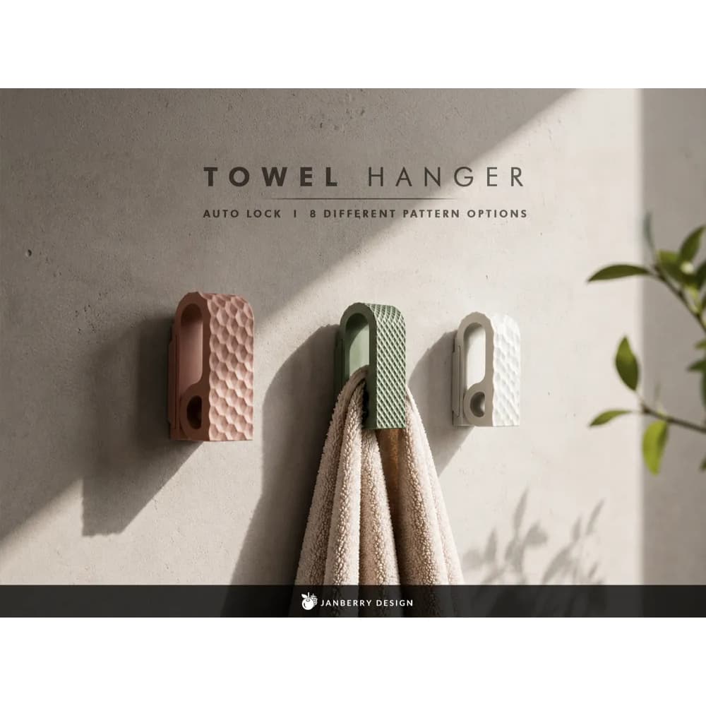 Suporte para Toalhas com Travamento por Pressão – Organizador de Banheiro e Cozinha - 8 Modelos