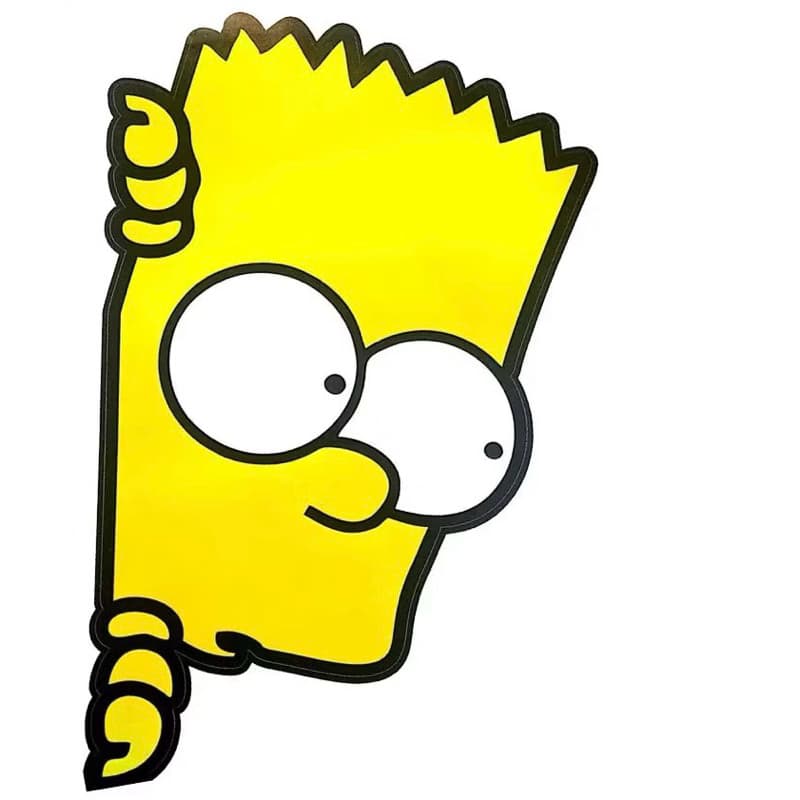 adesivo Bart Simpson  para Janela parede porta carro caminhão Decorativo 32x20