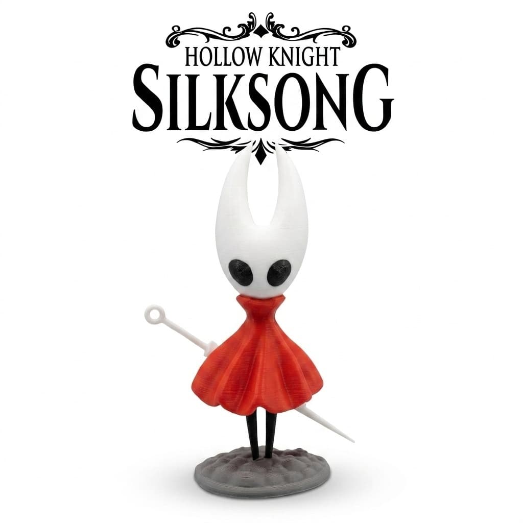 Estatua miniatura decorativa da Hornet de Hollow Knight Silksong