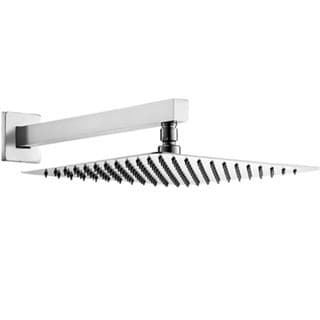 Ducha Quadrada Chuveiro Inox 20 x20 Para aquecedor Cromada Não é Elétrica