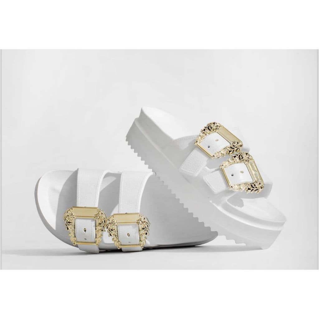 Sandália Feminina Papete Chinelo Birken Plataforma Fivela Confortável Promoção
