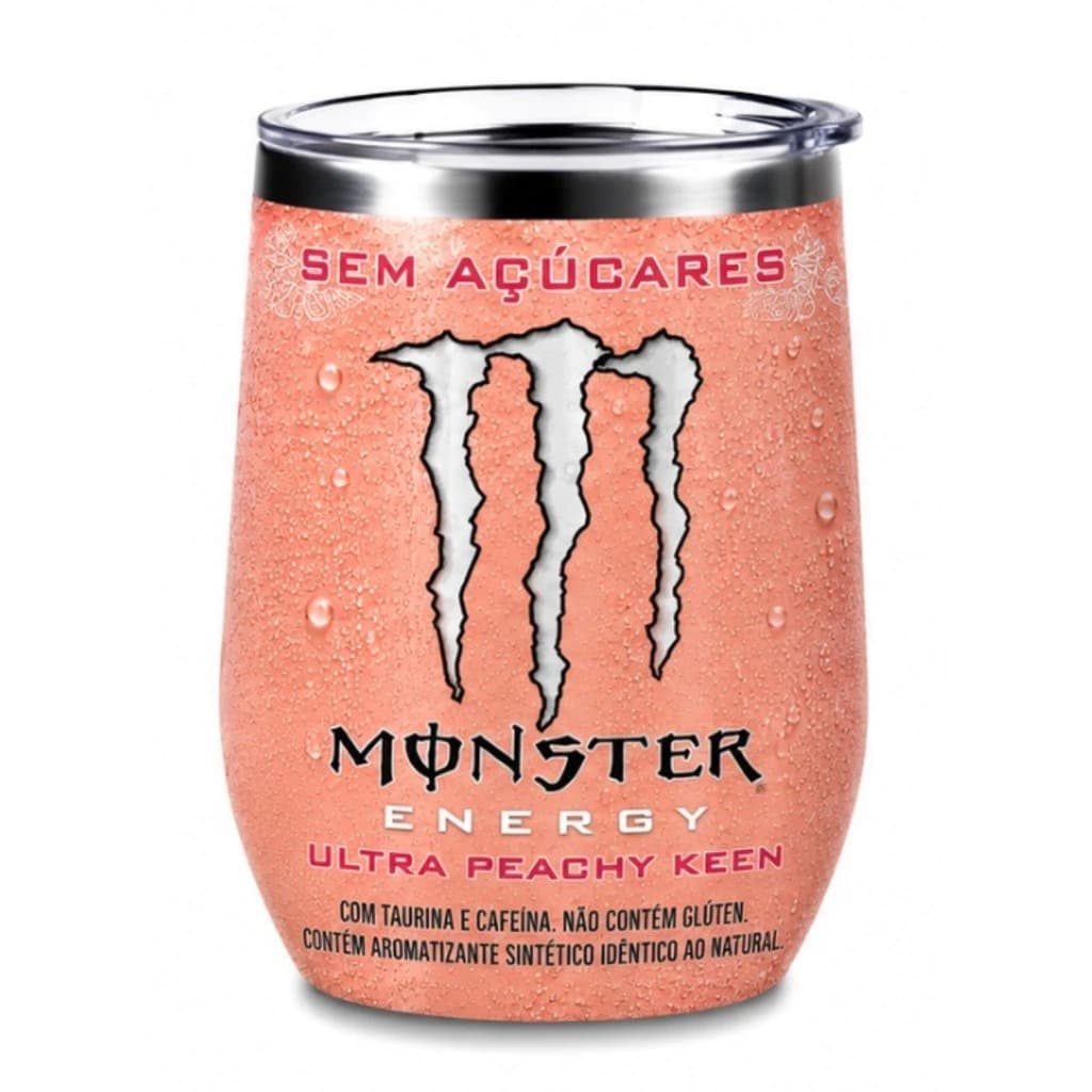 Copo Térmico 350ml Modelo Monster em Inox com Tampa Acrílica Parede Dupla Alta Durabilidade e Qualidade Boa