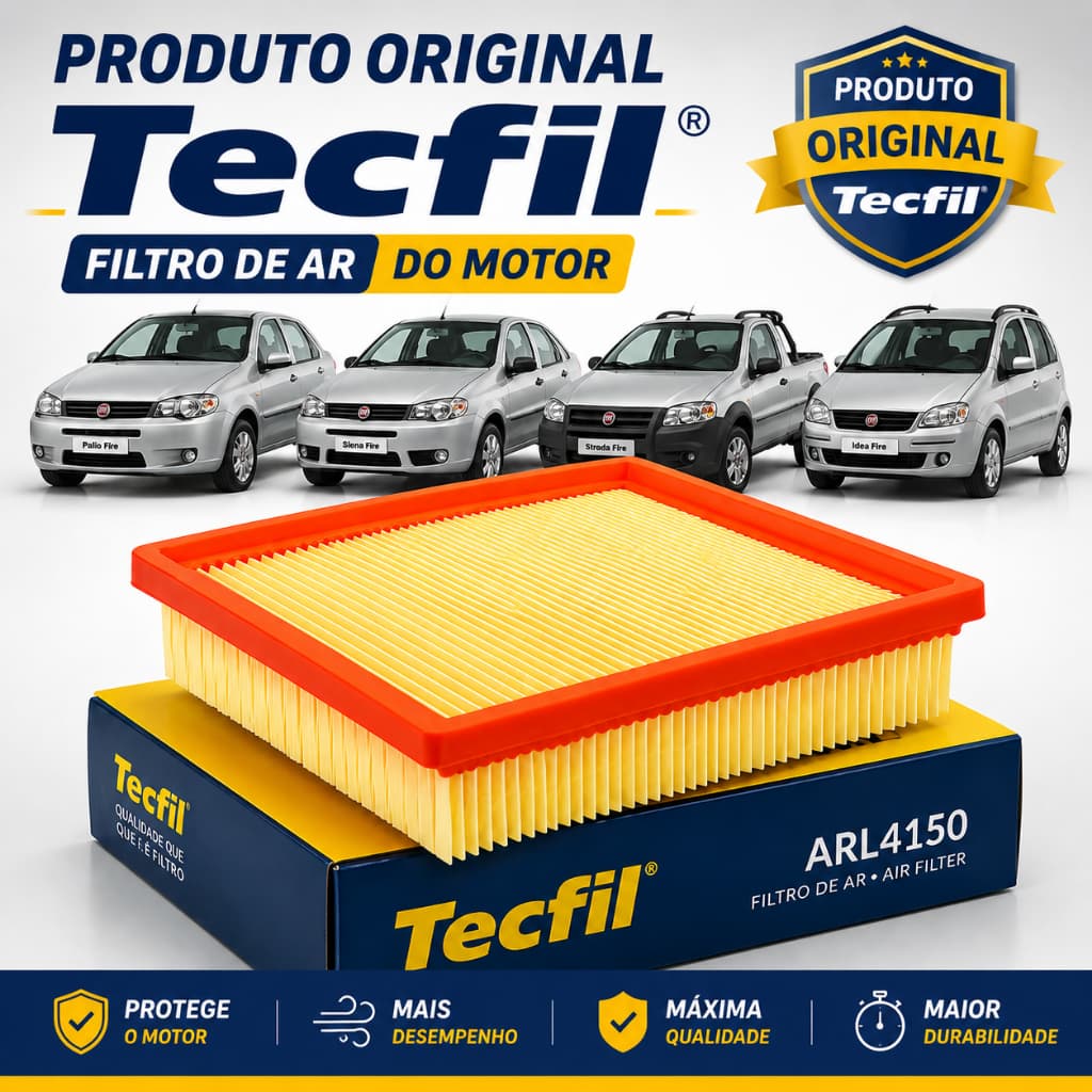 Filtro de Ar Fiat Palio Strada Siena Idea Palio Weekend TECFIL ARL4150