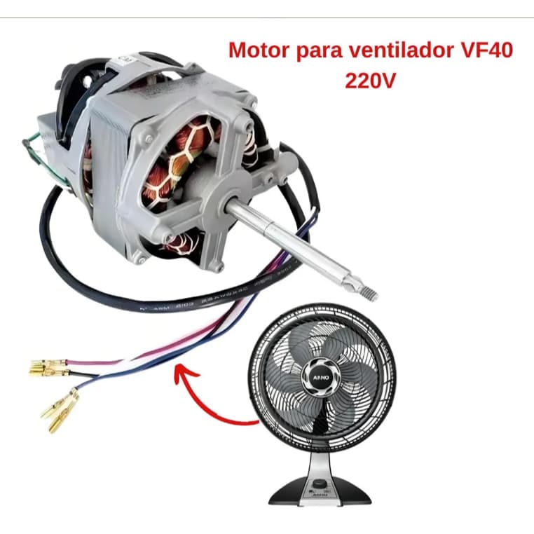 Motor Ventilador Arno Silencio Force 220V Vf40