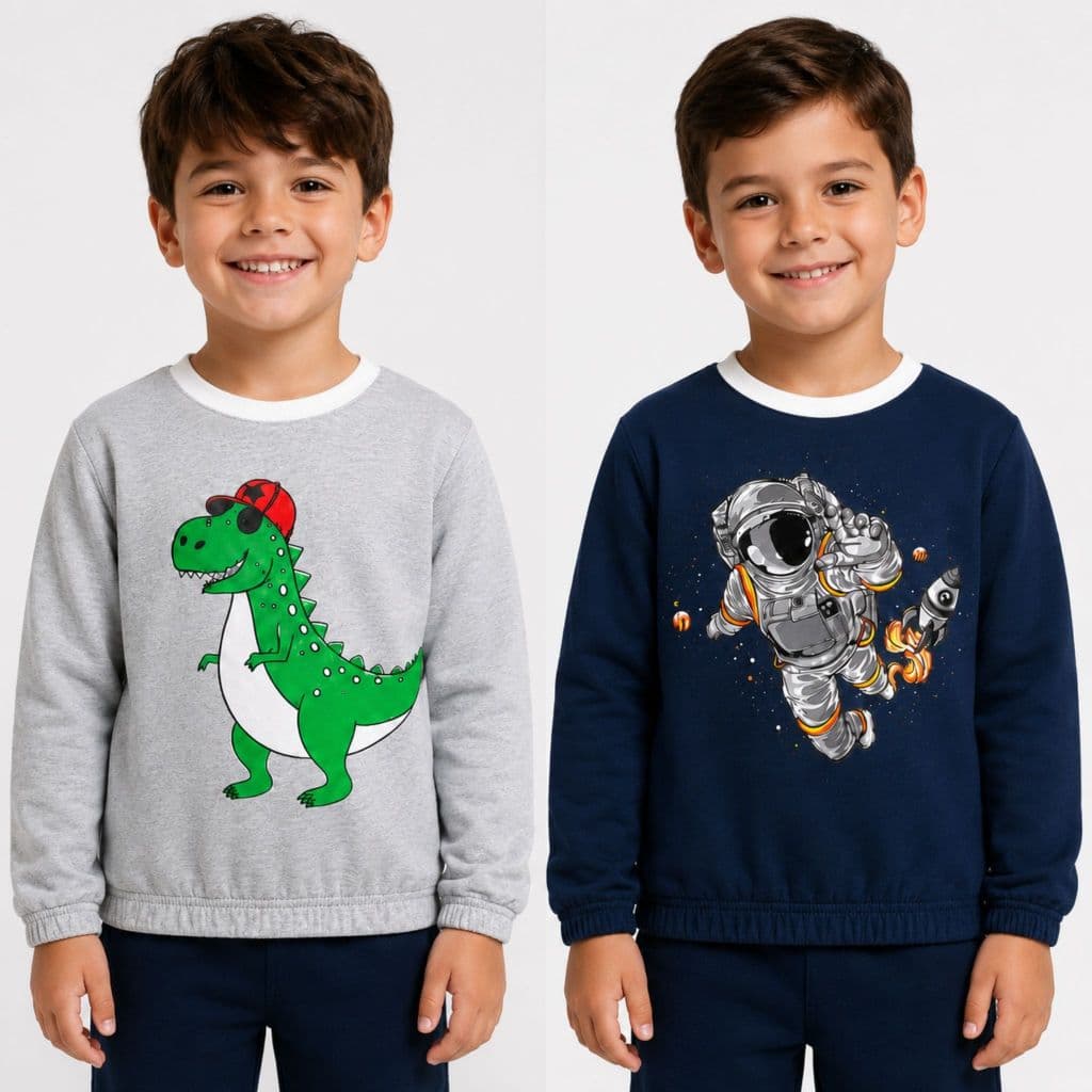 Kit 2 Casacos Moletom Infatil Peluciado Masculino/Menino Elastico Na Manga e Na Barra Quentinho Inverno