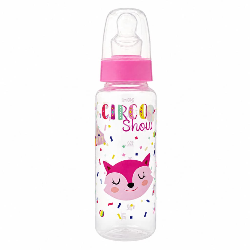 Mamadeira Lolly Nenny Tip Estampada 240ml Bico Ortodôntico Original