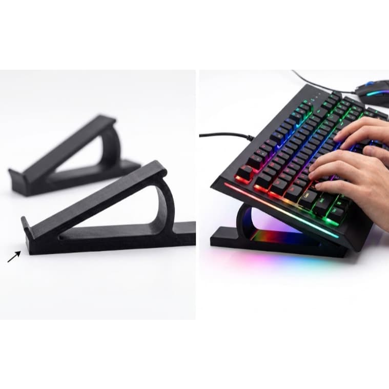 Suporte Teclado Computador Universal Apoio Ergonômico para todos modelos de teclado