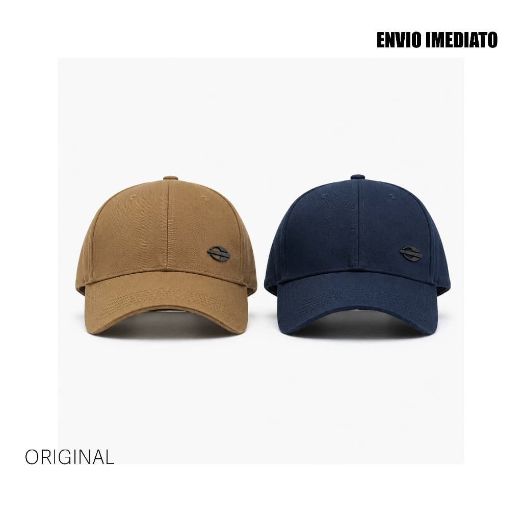1 ou 2 Bonés Masculino Mormaii Aba Curva Ajustável Casual Premium Bege e Azul Marinho