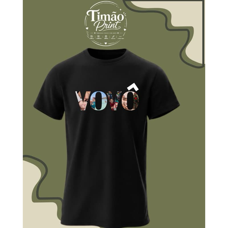 CAMISA PERSONALIZADA VOVÔ OU VOVÓ | DIA DOS AVÓS