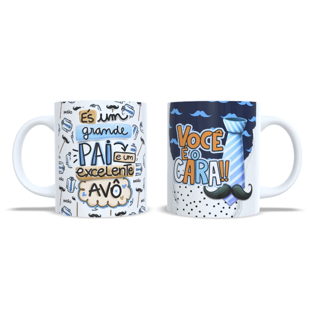 CANECA ESPECIAL DIA DOS PAIS ÉS UM GRANDE PAI E EXCELENTE AVÔ