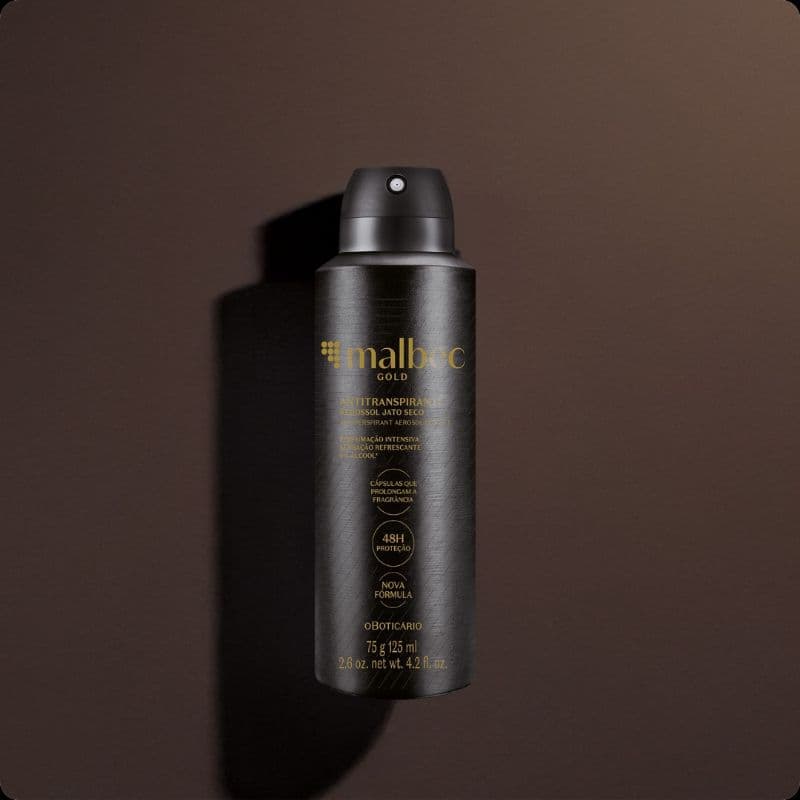 Antitranspirante Aerosol Malbec Gold 75G/125Ml