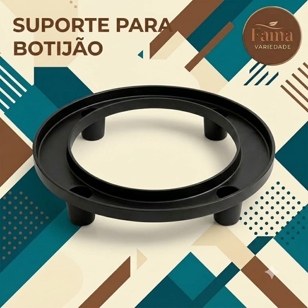 Suporte Fixo Reforçado Para Botijão De Gás Vaso de Planta Não Enferruja O Piso