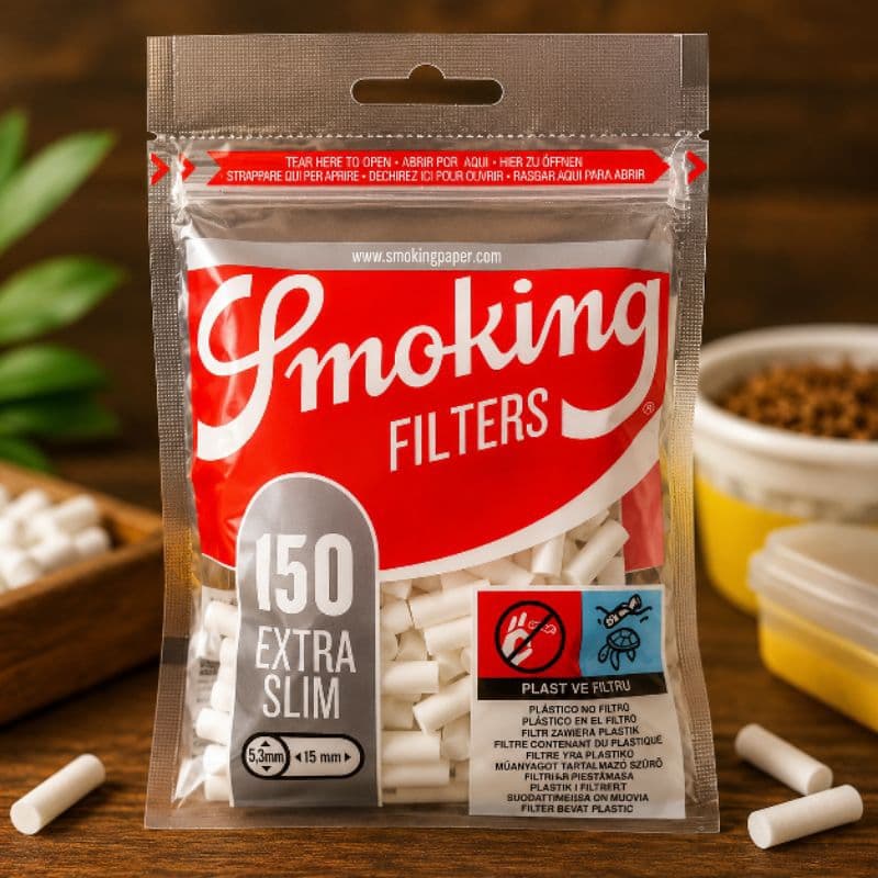 Filtro smoking pacote com 150 unidade medida 5.3 por 15mm