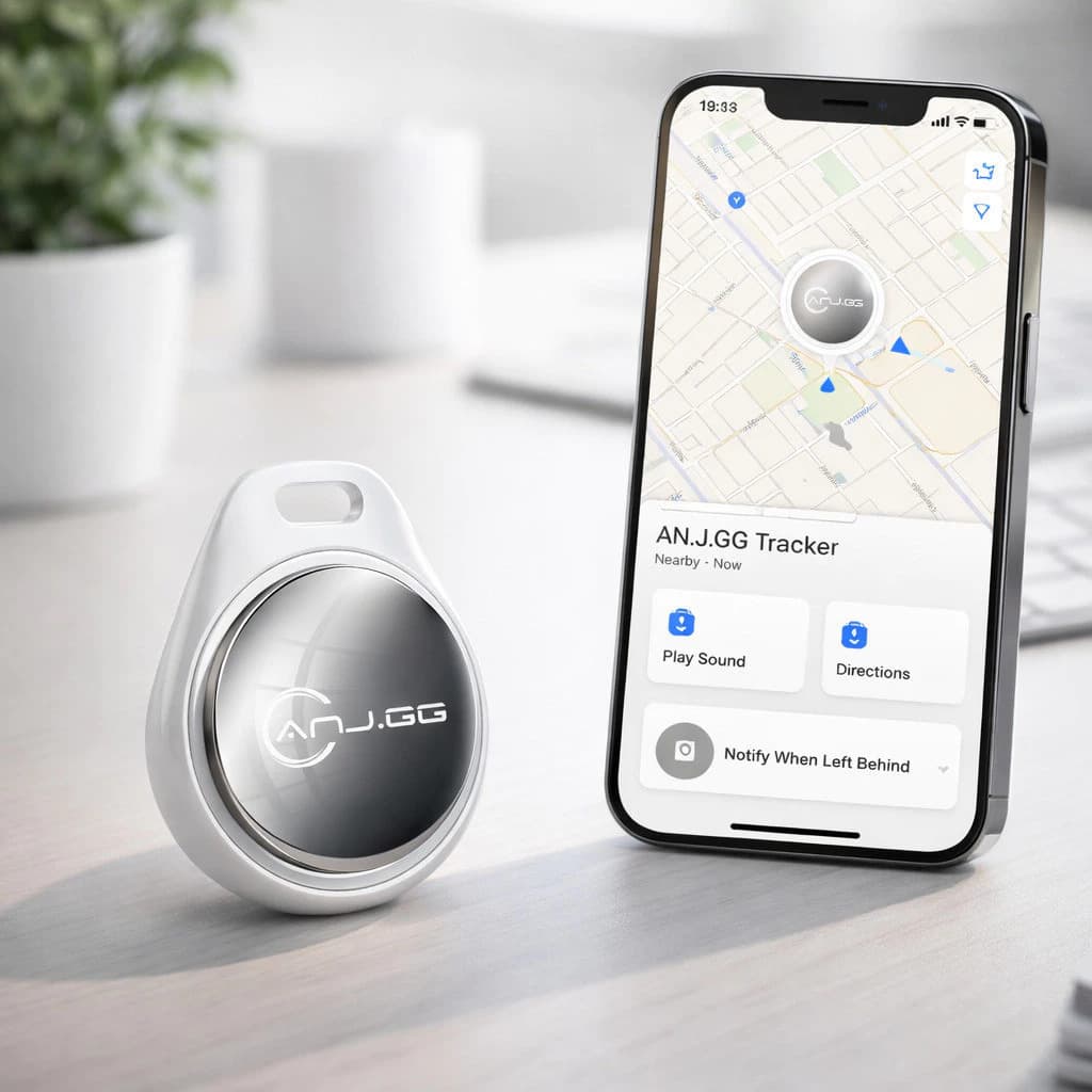 Localizador Anti-Perda Smart Tag Compatível com Apple Find My Bluetooth Som Integrado Bateria Longa Duração