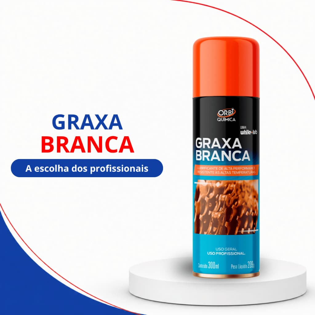 Graxa Branca Spray OrbigrAX Aerossol Orbi Para Mecanismos Móveis