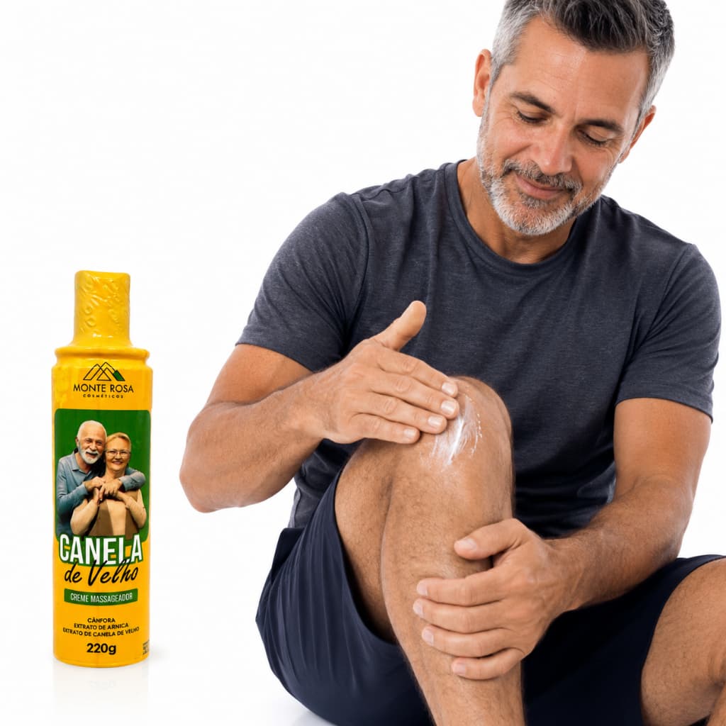 5 Canela de Velho 220g Creme Relaxante Muscular Dores Cansaço Atleta Academia Exercício Físico