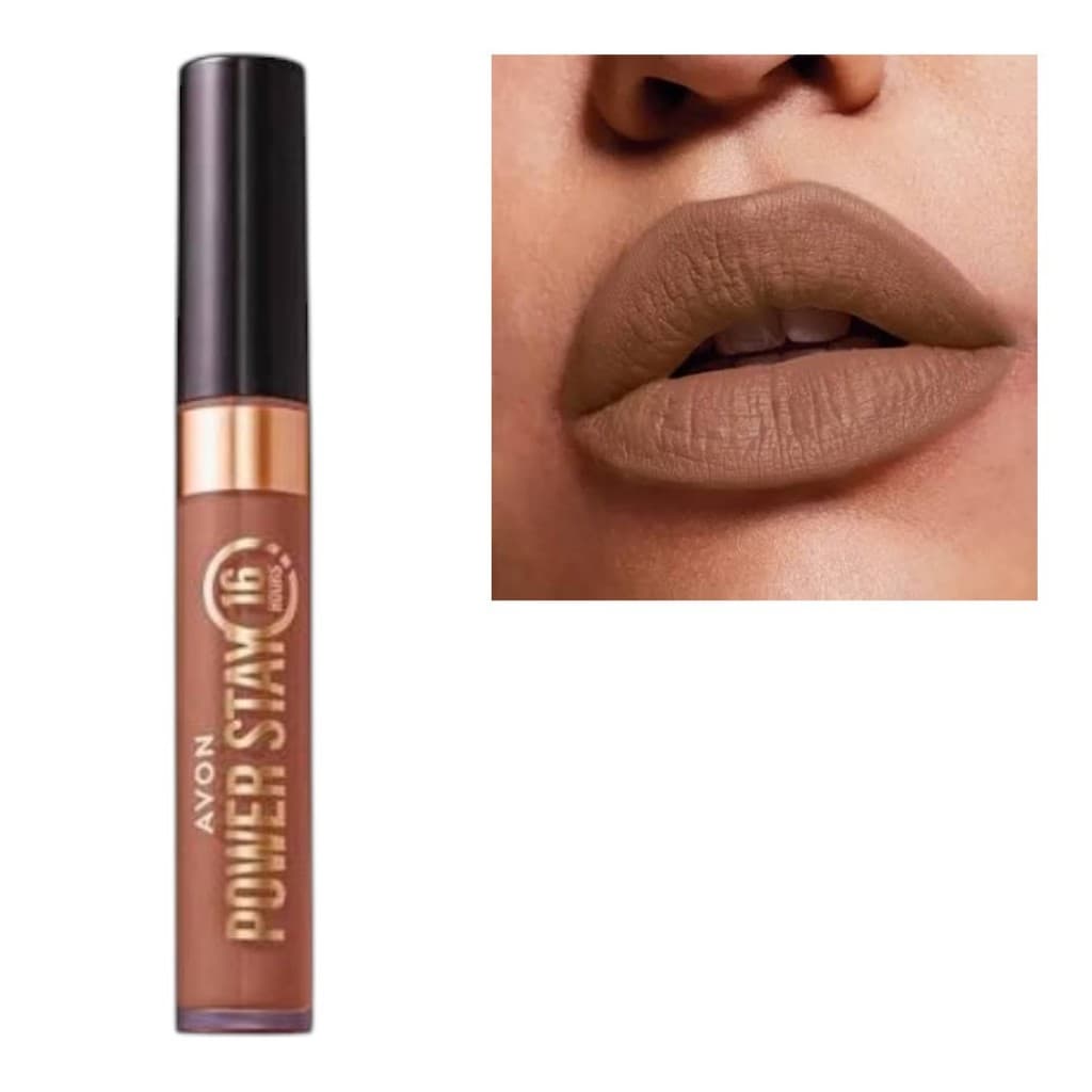 Batom Líquido Matte Avon Power Stay 6ml - 16 Horas de Duração e Hidratação