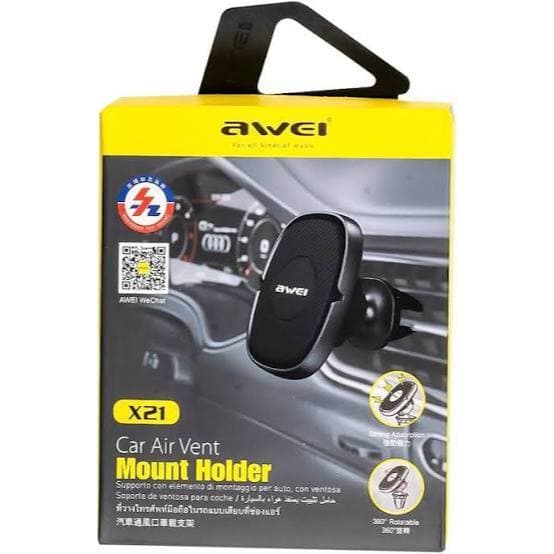 Suporte Magnético Veicular para Celular AW Awei 21, Mini Suporte para Smartphones (Compatível com todos os celulares