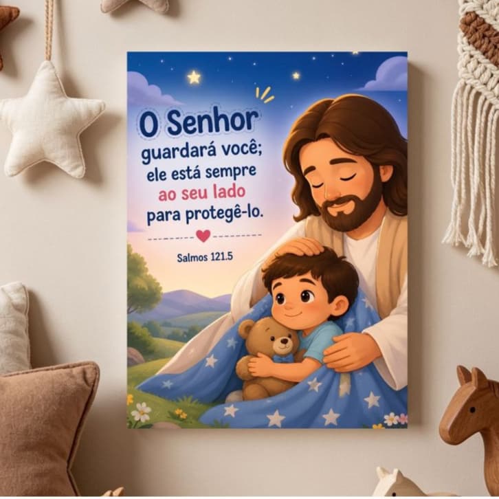 QUADRO JESUS/ QUADRO FRASES BÍBLICAS/ QUADRO INFANTIL