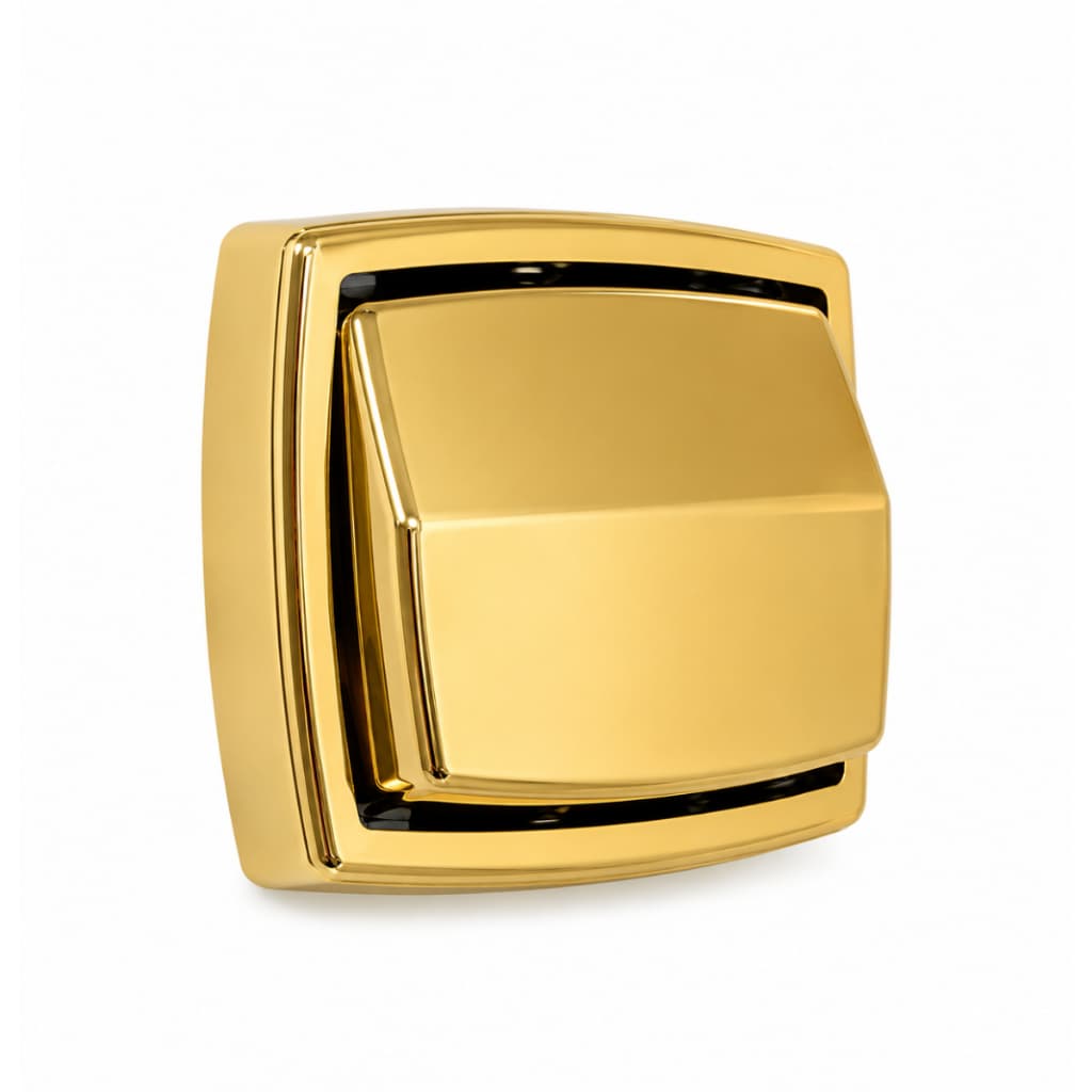 Acabamento de Descarga Válvula Hydra Deca Docol Dourado Gold Brilhante em ABS de Engenharia
