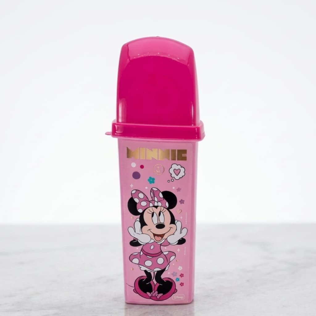 Porta Escova de Dente Infantil Disney Minnie Estojo Higiene Viagem Escolar