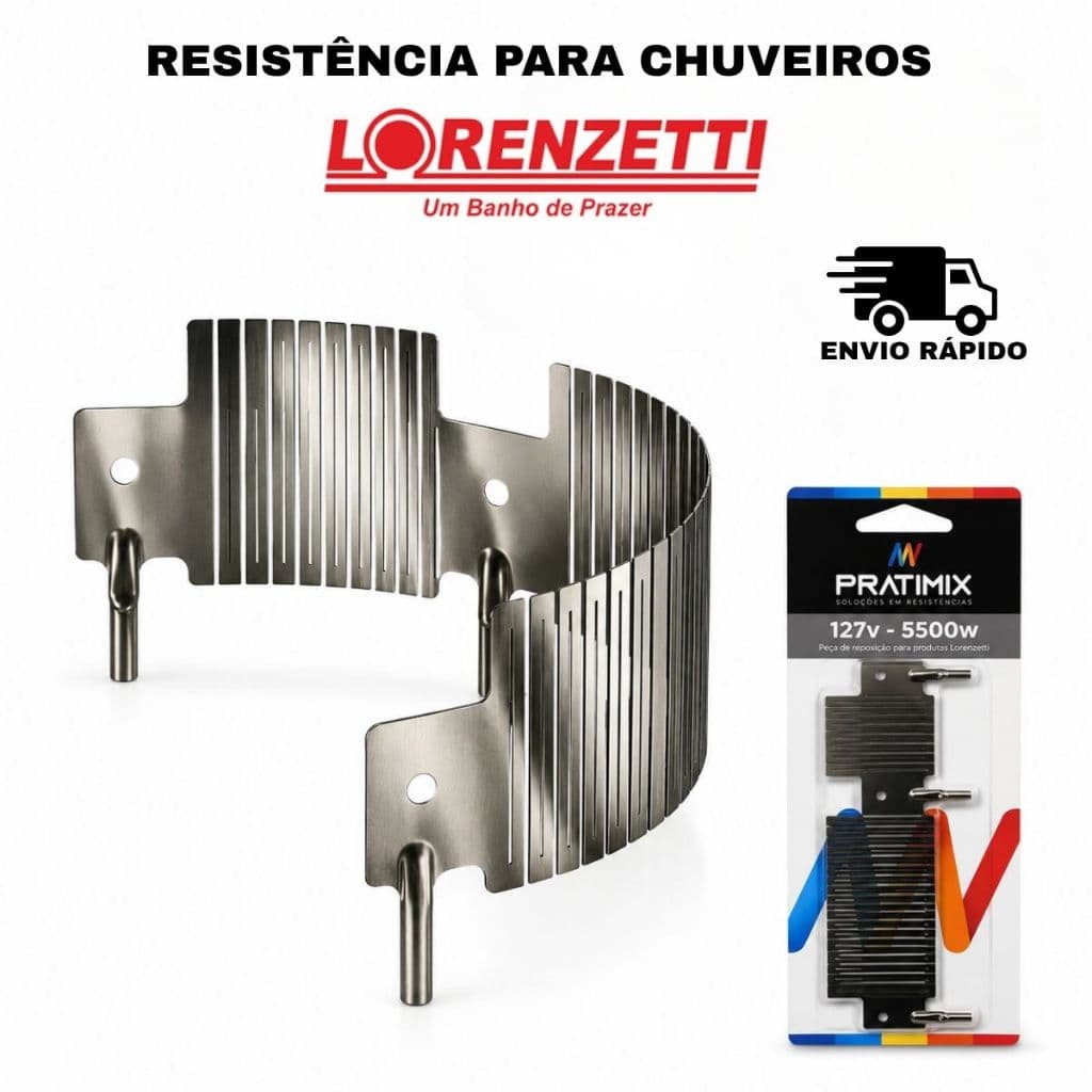 Resistência Lorenzetti Ultra Maxi Banho Maxi Ducha Relax Ducha Loren Bello Banho Maxi Torneira 127v 5500w