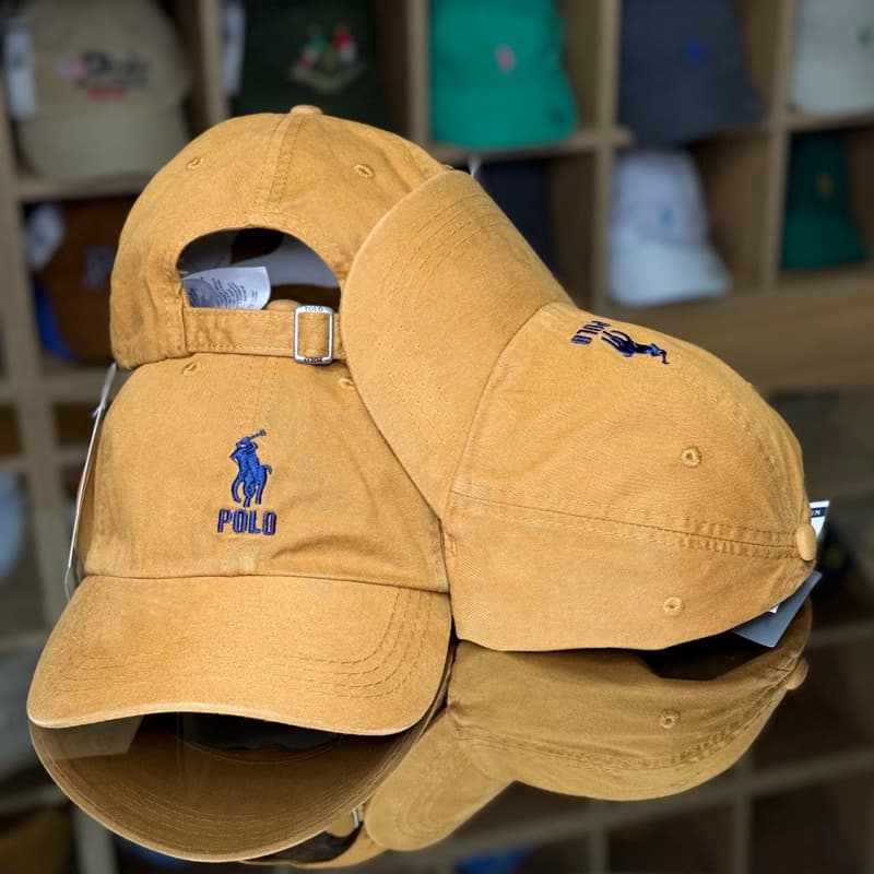 Boné Baseibol Raso Aba Curva Estilo Polos Aba Curva Ajustável Strapback Bordado Casual Premium