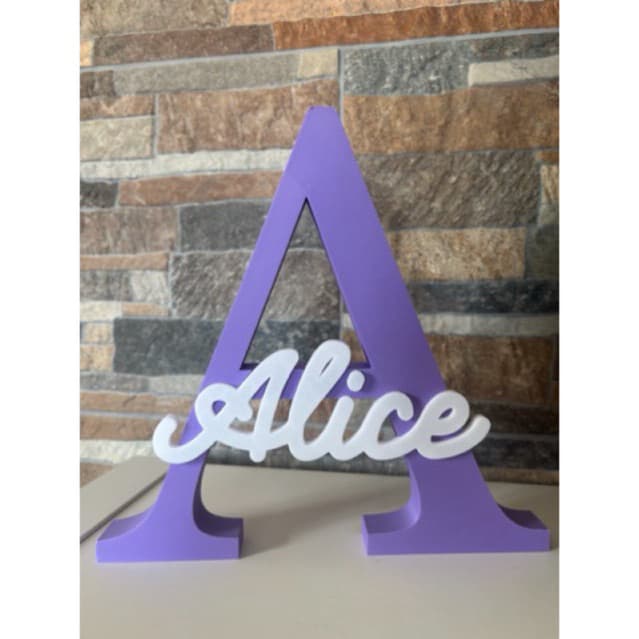 Letra Decorativa Personalizada com Nome  – Enfeite para Quarto Infantil e Decoração