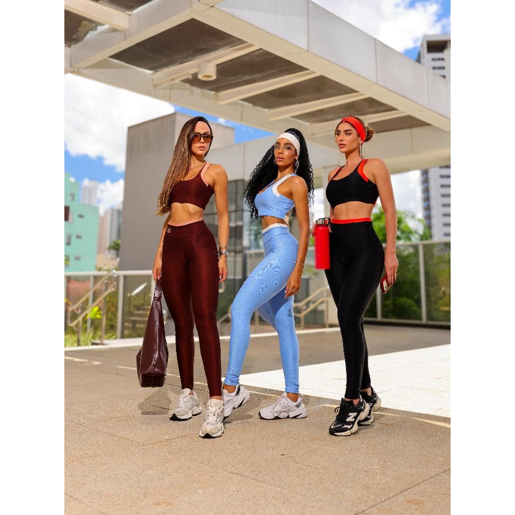 Conjunto Fitness Set Performance Flor Brasil