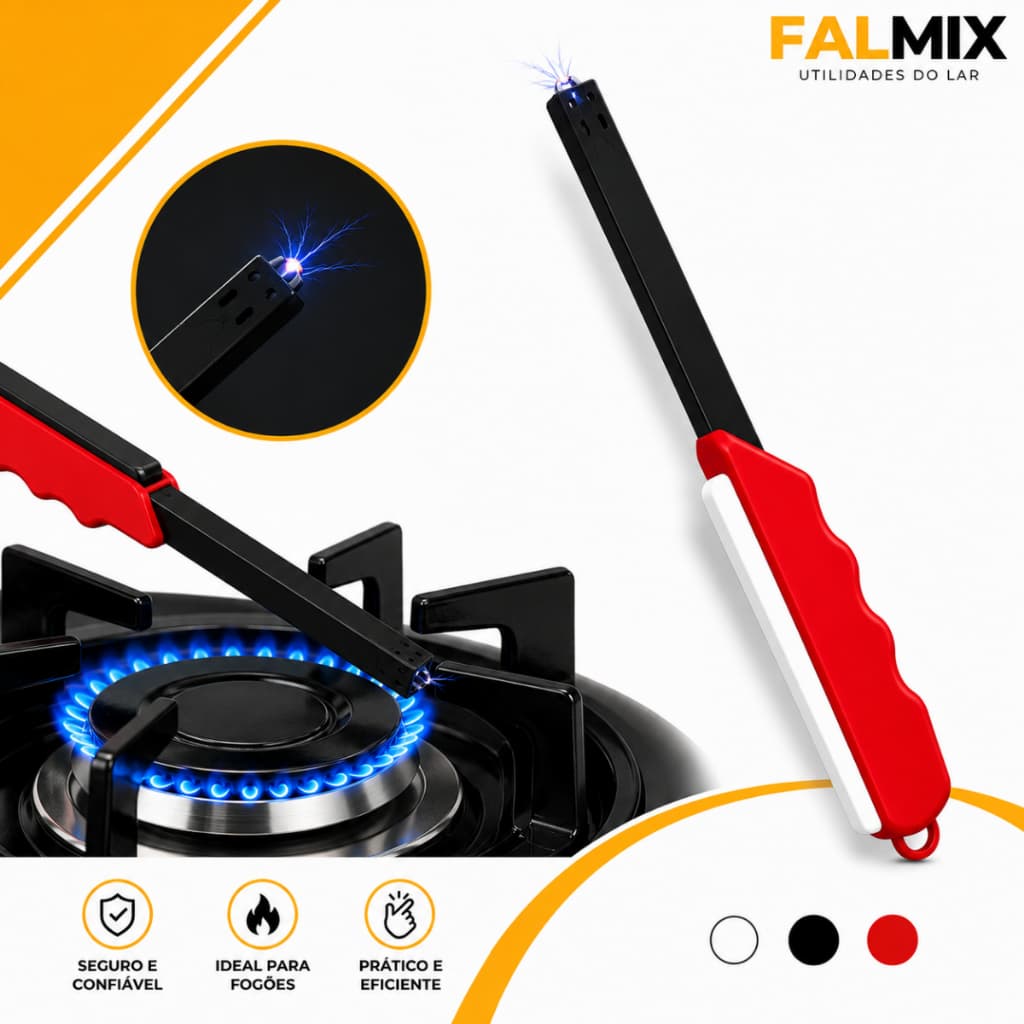 Acendedor de Fogão Isqueiro Multi Disparos 22cm Fogão Churrasqueira Cooktop Forno Fogareiro Lareira
