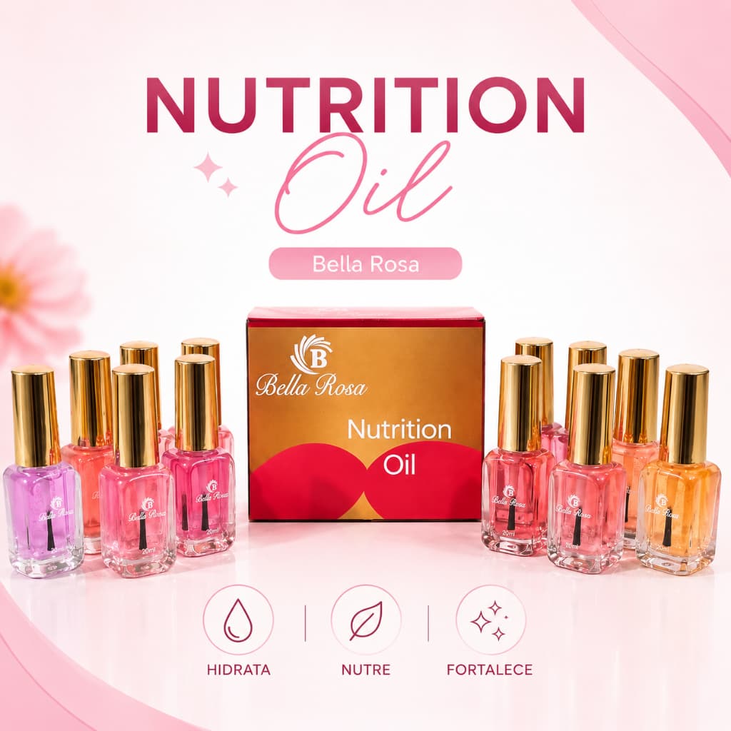 Óleo para Cutículas Hidratante 20ml Suavizante Fragrância Floral