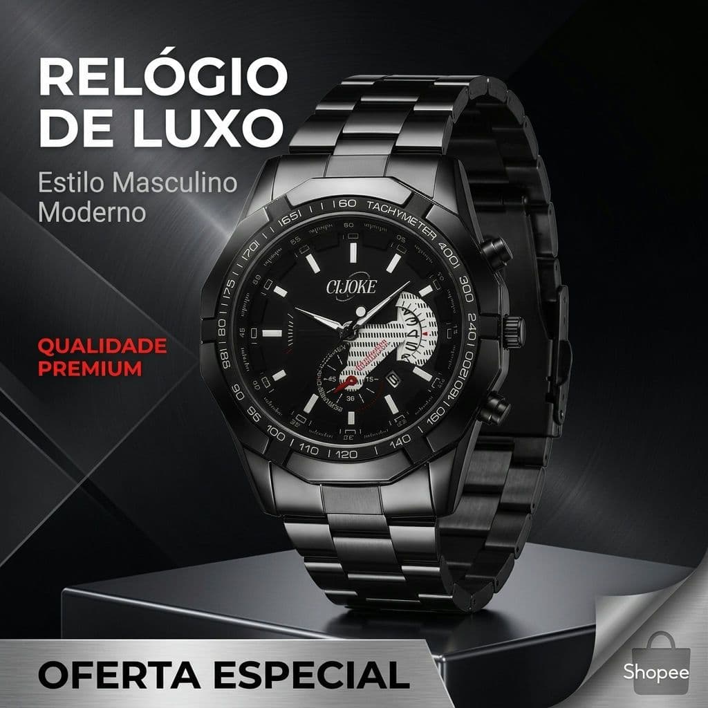 ORUSS Men's Stainless Steel Waterproof Business Fashion Luxury Automatic Quartz Wrist Watch