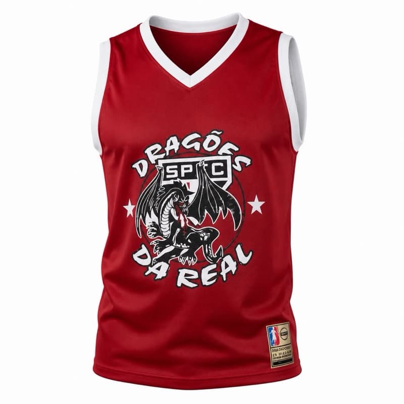 Regata Camiseta São Paulo Dragões da Real