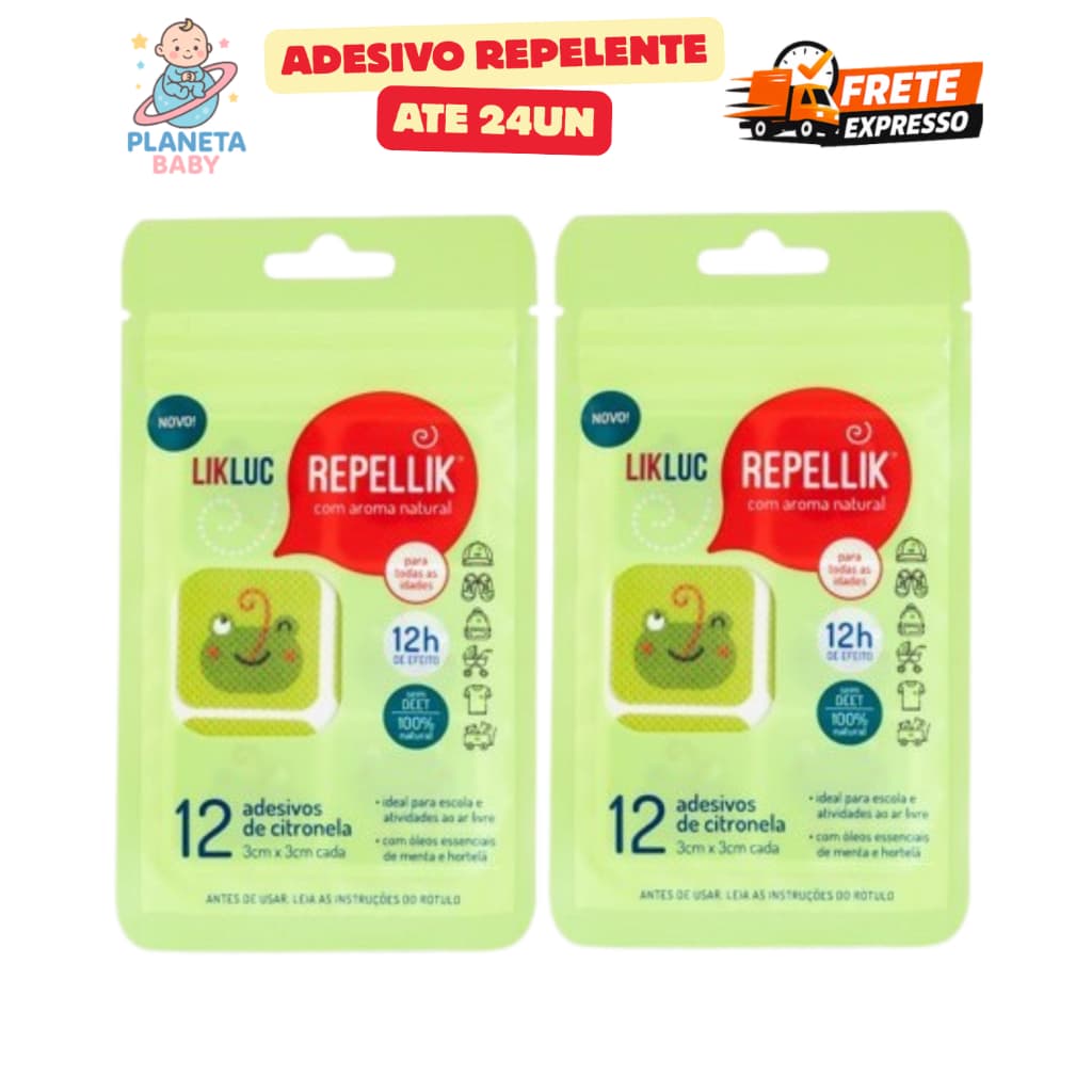 Kit Repelente Infantil Adesivo - Xo mosquito Adesivo - Repelente - Lenco Repelente Bebe RN